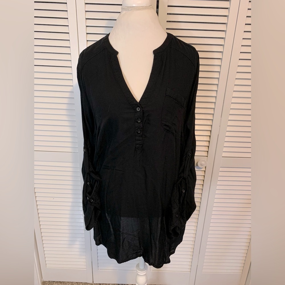 Harper Georgette Pullover 3/4 Sleeve Blouse